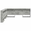 vidaXL T&ecirc;te de lit de rangement Gris b&eacute;ton 200 cm Bois d'ing&eacute;nierie