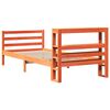 vidaXL Cadre de lit sans matelas cire marron 90x190 cm bois pin massif