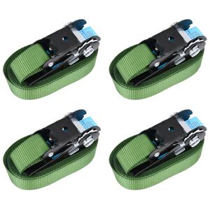 vidaXL Sangles d&rsquo;arrimage &agrave; cliquet 4 pcs 800 daN 6 m Vert