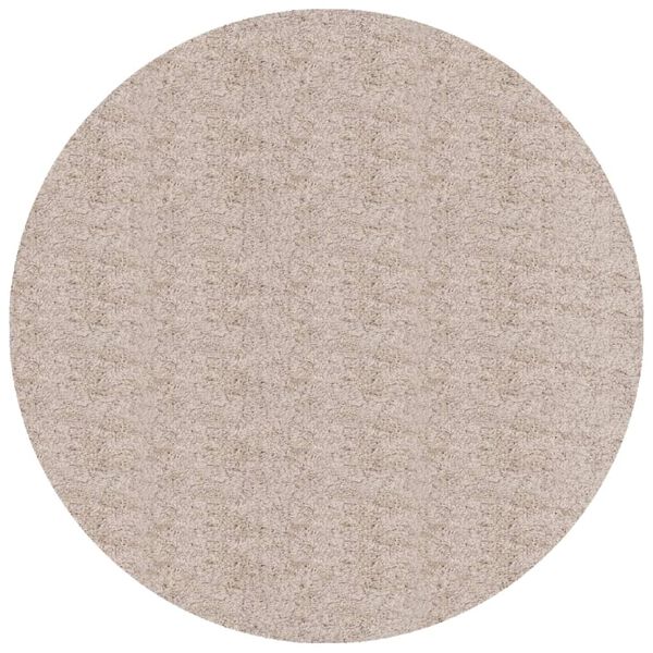 vidaXL Tapis shaggy PAMPLONA poils longs moderne beige &Oslash; 240 cm