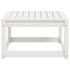 vidaXL Repose-pied de jardin blanc bois de pin massif