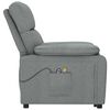 vidaXL Fauteuil électrique de massage Gris foncé Tissu