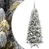 vidaXL Sapin de No&euml;l artificiel Blanc 150 cm