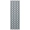vidaXL Coureur de Tapis ORIZ 1150 gsm Motif en maille noire