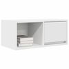 vidaXL Meuble TV blanc 60x31x25,5 cm bois d'ing&eacute;nierie