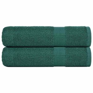 vidaXL Serviettes de douche FROGN 2 pcs vert 70x140 cm 360 g/m&sup2;