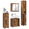 vidaXL Ensemble de mobilier de salle de bain 4 pcs Bois Ancien