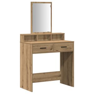 vidaXL Table de Toilette Ch&ecirc;ne artisanal 79 x 41 x 140 cm