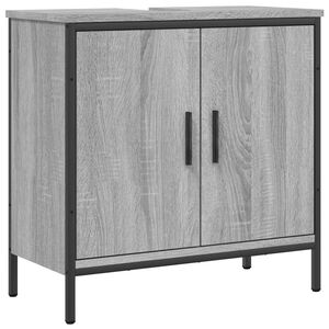 vidaXL Armoire lavabo de salle de bain sonoma gris 60x30x60 cm