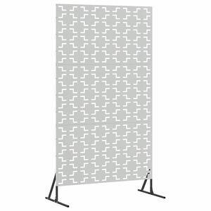 vidaXL &Eacute;cran de confidentialit&eacute; Gris 100 x 50 x 180 cm Acier