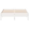 vidaXL Cadre de lit sans matelas blanc 120x190 cm bois de pin massif