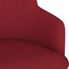 vidaXL Tabourets de bar lot de 2 rouge bordeaux tissu