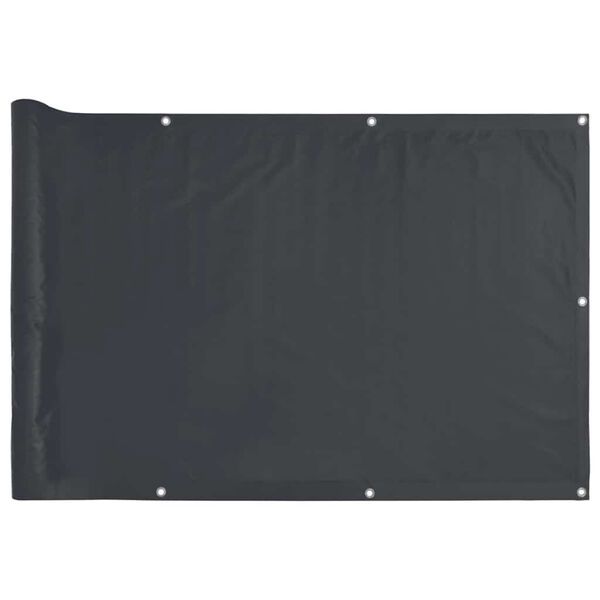 vidaXL &Eacute;cran d'intimit&eacute; de balcon anthracite 800x75 cm PVC