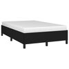 vidaXL Cadre de lit sans matelas noir 120x190 cm tissu