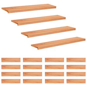 vidaXL Marches d'escalier 20 pi&egrave;ces 110 x 25 x 2 cm Vernis