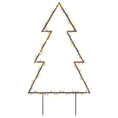 vidaXL Décoration lumineuse arbre de Noël avec piquets 115 LED 90 cm