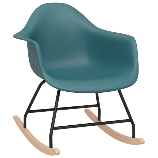 vidaXL Chaise &agrave; bascule Turquoise PP