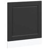 vidaXL Panneau de lave-vaisselle Porto noir 60x1,5x57 cm