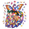 UNIDRAGON Puzzle en bois 198 pcs Fairy Bird Moyen 25x32 cm