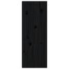 vidaXL Armoires murales 2 pcs Noir 30x30x80 cm Bois de pin massif