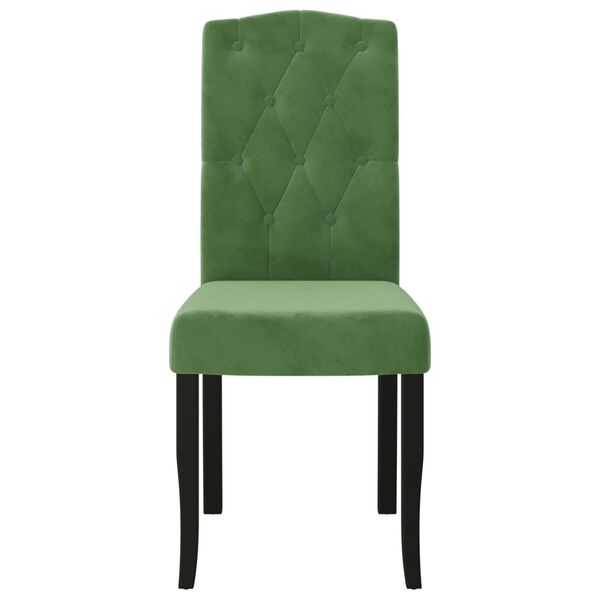 vidaXL Chaises &agrave; manger lot de 6 vert fonc&eacute; velours