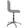 vidaXL Chaise pivotante de salle &agrave; manger Gris Similicuir