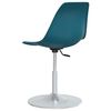 vidaXL Chaises pivotantes &agrave; manger lot de 6 Turquoise PP