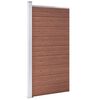 vidaXL Panneau de clôture WPC 95x186 cm Marron