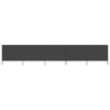 vidaXL Paravent 5 panneaux Tissu 600 x 80 cm Anthracite
