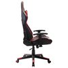 vidaXL Chaise de jeu Noir et rouge Cuir artificiel