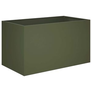 vidaXL Cache-pot de jardin Vert olive 80 x 50 x 50 cm