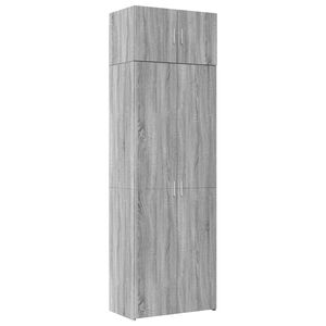 vidaXL Armoire de rangement sonoma gris 70x42,5x225 cm