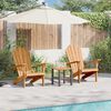 vidaXL Chaises Adirondack de jardin 2 pcs Marron 77 x 78 x 95 cm