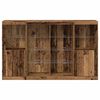 vidaXL Buffet LED Bois ancien 163 x 37 x 100 cm Bois d'ing&eacute;nierie