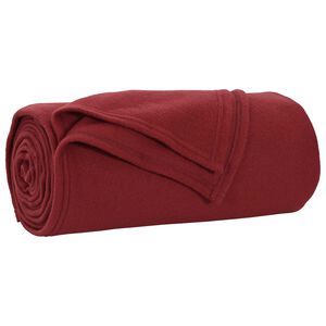 vidaXL plaid Bordeaux 240 x 220 cm 0.74 kg Polaire