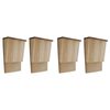vidaXL Maison pou chauve-souris 4 pcs 22 x 12 x 34 cm Bois
