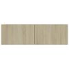 vidaXL Meubles TV 4 pcs Chêne sonoma 100x30x30 cm Bois d'ingénierie