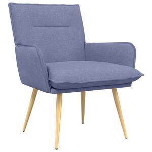 vidaXL Fauteuil Bleu denim Tissu