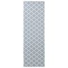 vidaXL Coureur de Tapis ORIZ 1150 gsm Gris et blanc