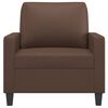 vidaXL Fauteuil Marron 60 cm Similicuir