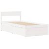 vidaXL Cadre de lit sans matelas blanc 100x200 cm bois de pin massif