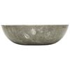 vidaXL Lavabo Gris &Oslash;40x12 cm Marbre