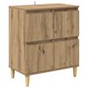 vidaXL Buffets 2 pcs Ch&ecirc;ne artisanal 60 x 35 x 70 cm Bois d'ing&eacute;nierie