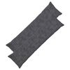 vidaXL Housse de coussin 2 pc HEERLEN Gris fonc&eacute; 40 x 145 cm