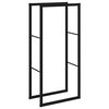 vidaXL Portant de bois de chauffage noir 55x30x116 cm acier