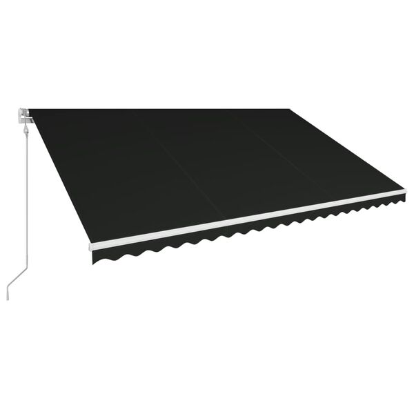 vidaXL Auvent automatique r&eacute;tractable 500x300 cm Anthracite
