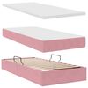 vidaXL Lit de Rangement avec matelas avec stockage Rose 100 x 200 cm