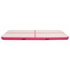 vidaXL Tapis gonflable de gymnastique avec pompe 300x100x20cm PVC Rose