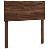 vidaXL T&ecirc;te de lit en bois brut ROSTOCK Marron fonc&eacute; 80 cm