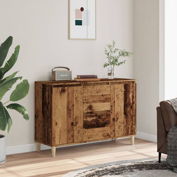 vidaXL Buffet vieux bois 102x35x70 cm bois d'ingénierie